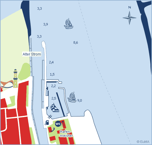 Hafenplan Yachthafen „Warnemünde“