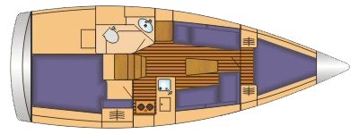 Risszeichnung Bavaria Cruiser 33 Risszeichnung Bavaria Cruiser 33