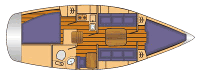 Risszeichnung Bavaria 31 Cruiser Risszeichnung Bavaria 31 Cruiser
