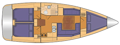Risszeichnung Jeanneau Sun Odyssey 379 KS Risszeichnung Jeanneau Sun Odyssey 379 KS