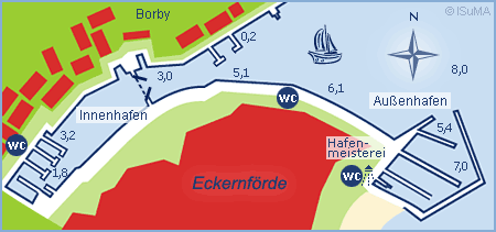 Yachthafen „Stadthafen“ Ostseebad Eckernförde