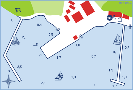 Yachthafen Altefähr Insel Rügen