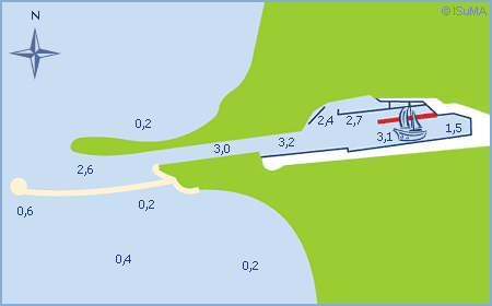 Yachthafen Martinshafen Sagard Insel Rügen