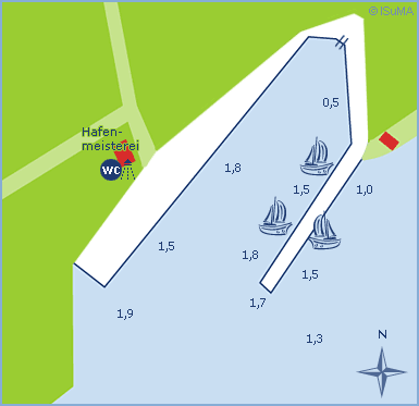 Yachthafen Puddemin Insel Rügen