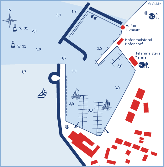 Yachthafen Wiek Insel Rügen