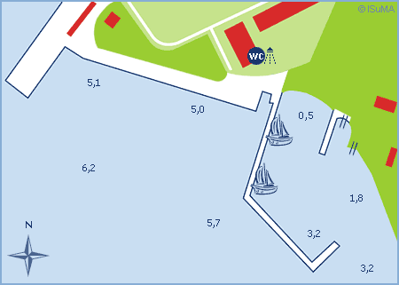 Yachthafen Sportboothafen Peenemünde Insel Usedom