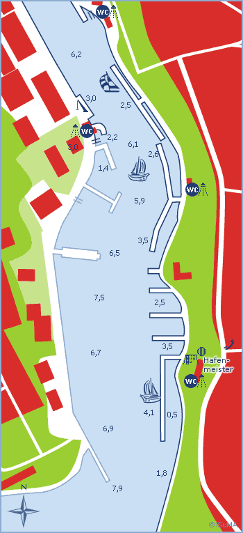 Yachthafen Innenhafen Neustadt Neustädter Bucht