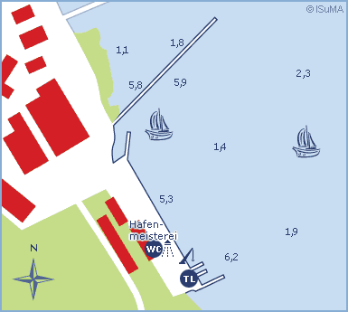 Yachthafen SAB Marina Rostock-Bramow Hansestadt Rostock