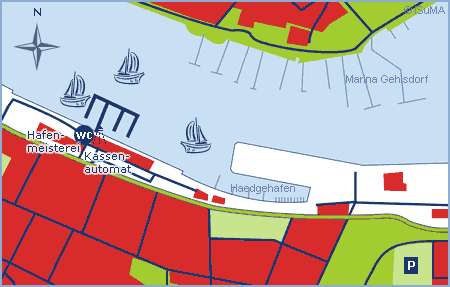 Yachthafen Schwimmsteganlage Stadthafen Hansestadt Rostock